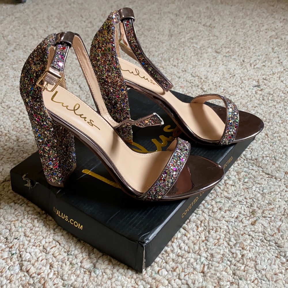 Sparkly heels